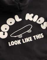 Hoodie - Print op rug - Donkergrijs
