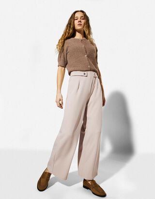 Culotte - Webstoff - beige