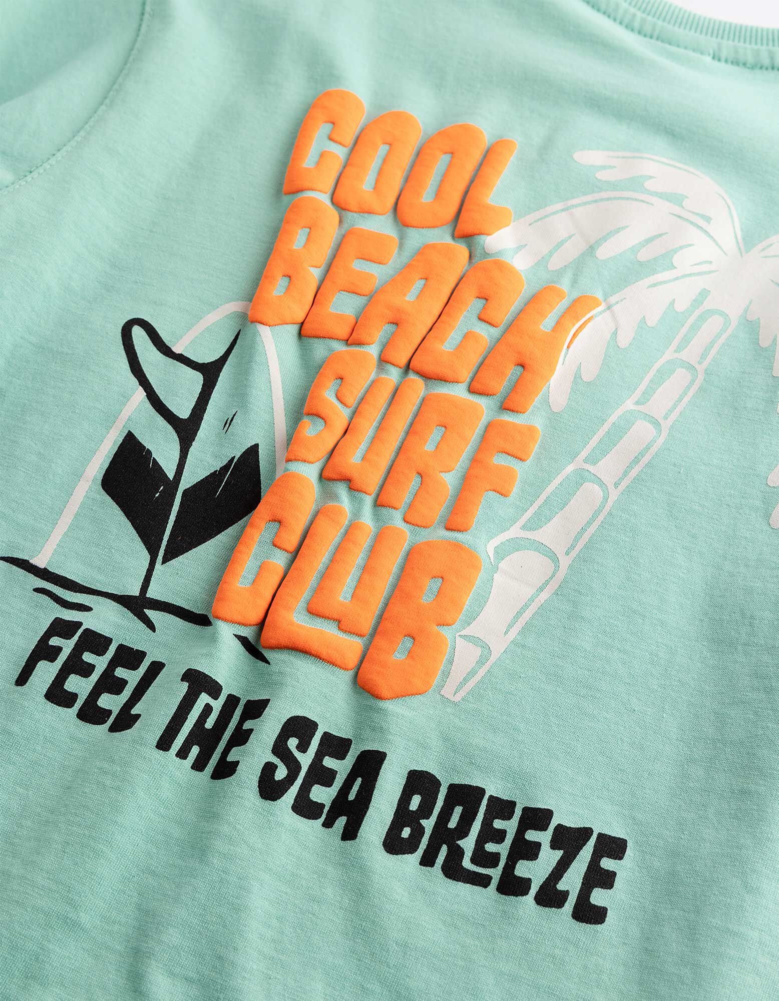 T-shirt - Coupe oversize - turquoise