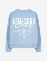 Sweatshirt - Rückenprint - hellblau