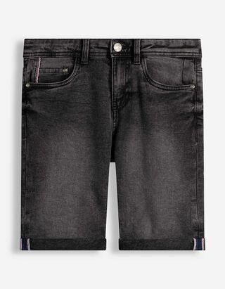 Jeansshorts - black denim - Schwarz