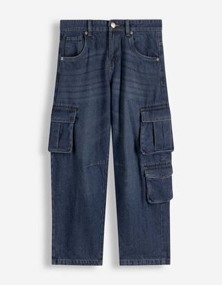 Cargohose - Loose Fit - dunkelblau