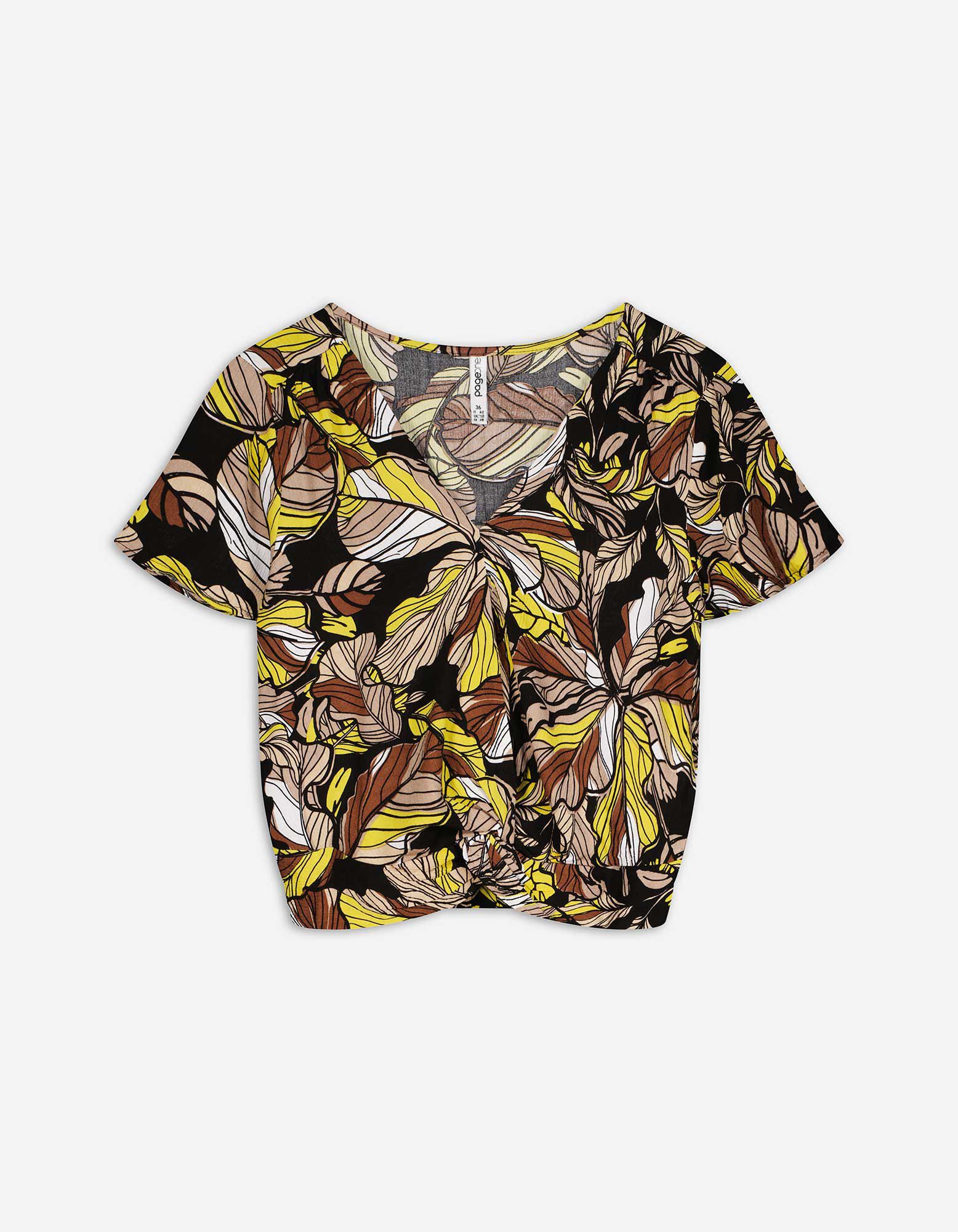 Blouseshirt - Wikkellook - zwart - Takko Fashion