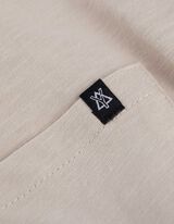 T-Shirt - Brusttasche - hellgrau