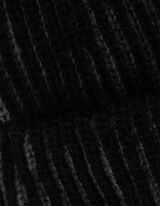 Sapka - Bordás kötés - fekete