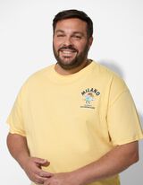 Póló - Hátul nyomtatott minta - világos sárga