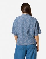 Bluse - mid blue denim - blau