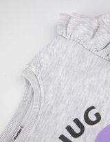 Felpa - Stampa glitterata - grigio chiaro