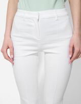 Caprihose - Viskose-Mix - weiß