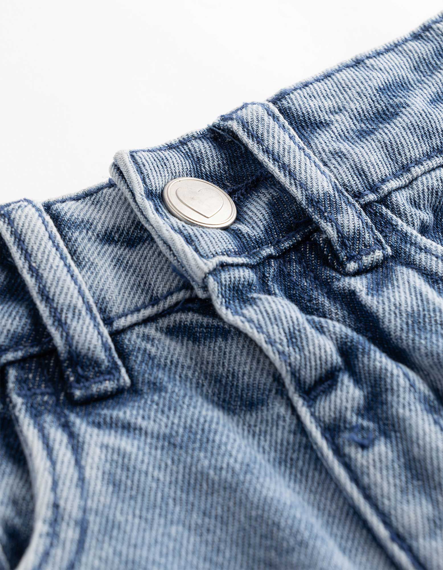 Jeans - Weites Bein - blau