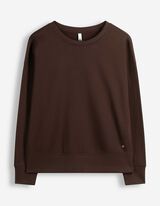 Sweatshirt - Oversized Fit - Dunkelbraun