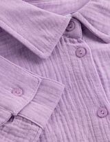 Bluse - einfarbig - lila