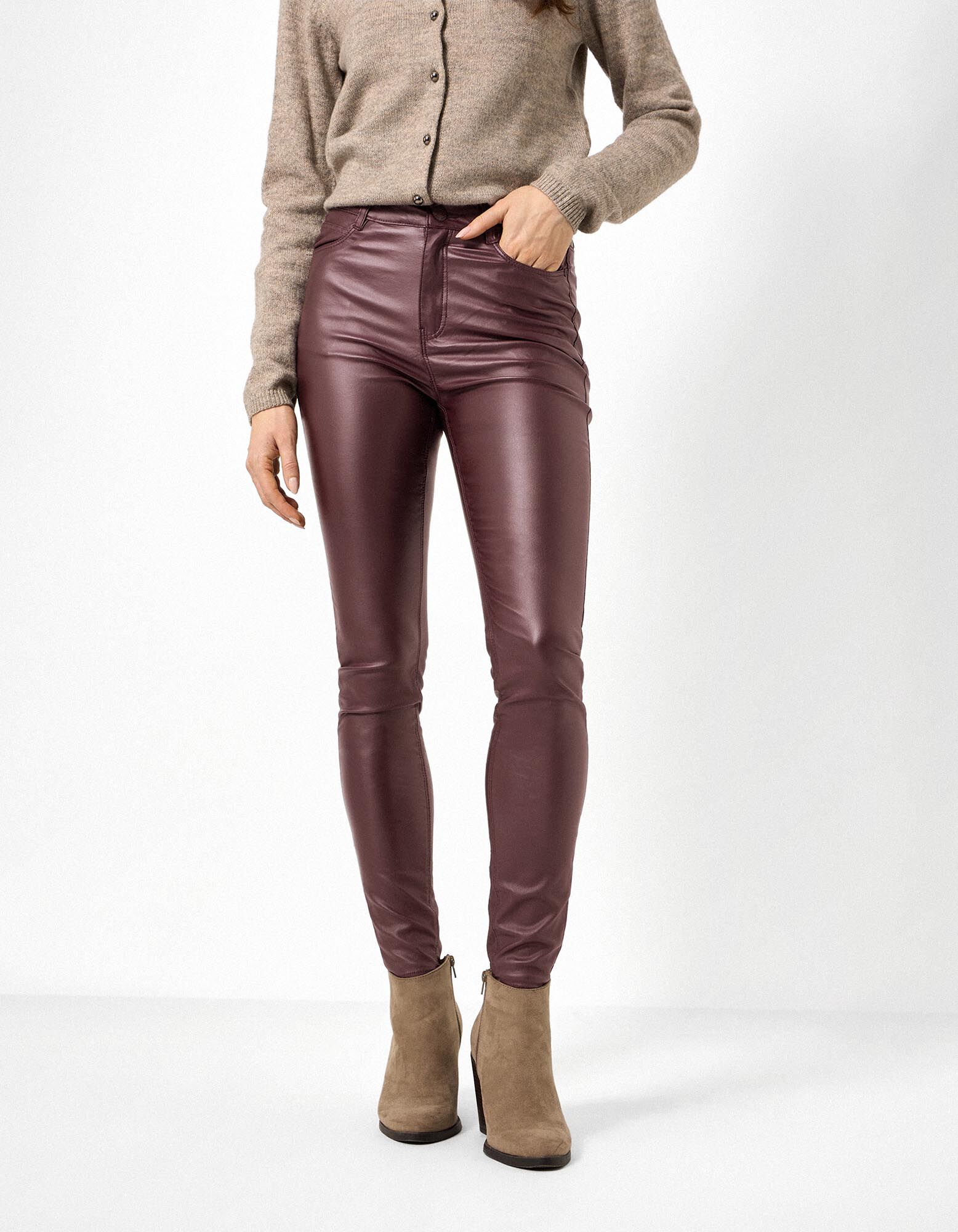 Hose - Skinny Fit - Lila