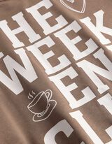 Sweatshirt - R&uuml;ckenprint - braun