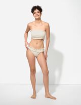 Slip de bikini - Unicolore - Beige