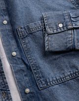 Souprava topu a halenky - Spadl&aacute; ramena - modra