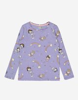 Mädchen Langarmshirt - Allover-Print