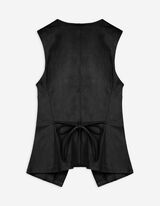 Gilet - Imitazione di camoscio - nero