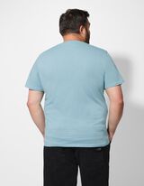 Tričko - N&aacute;prsn&eacute; vrecko - tyrkysovy