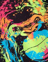 T-Shirt - Frontprint - schwarz