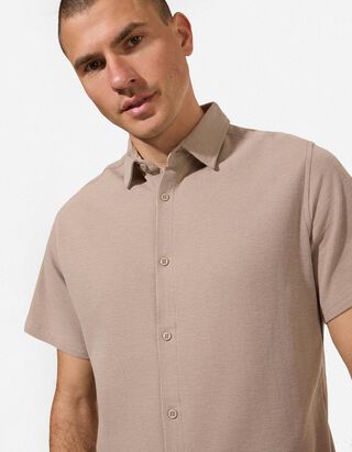 Hemd - Waffelstruktur - grau