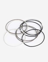 Armband - 9er-Pack - silberfarben