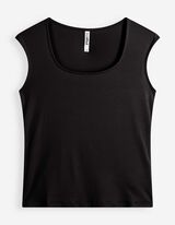 T-Shirt - Viskose - Schwarz