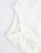 Hosszú ujjú body - Nyomott minta - feher