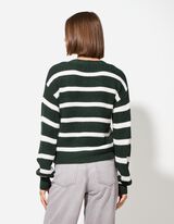 Strickjacke - Knopfleiste - grün