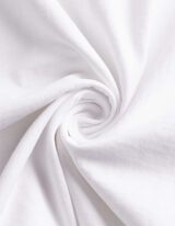 T-Shirt - Rundhals-Ausschnitt - wei&szlig;