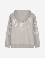 Felpa aperta - Oversized Fit - grigio