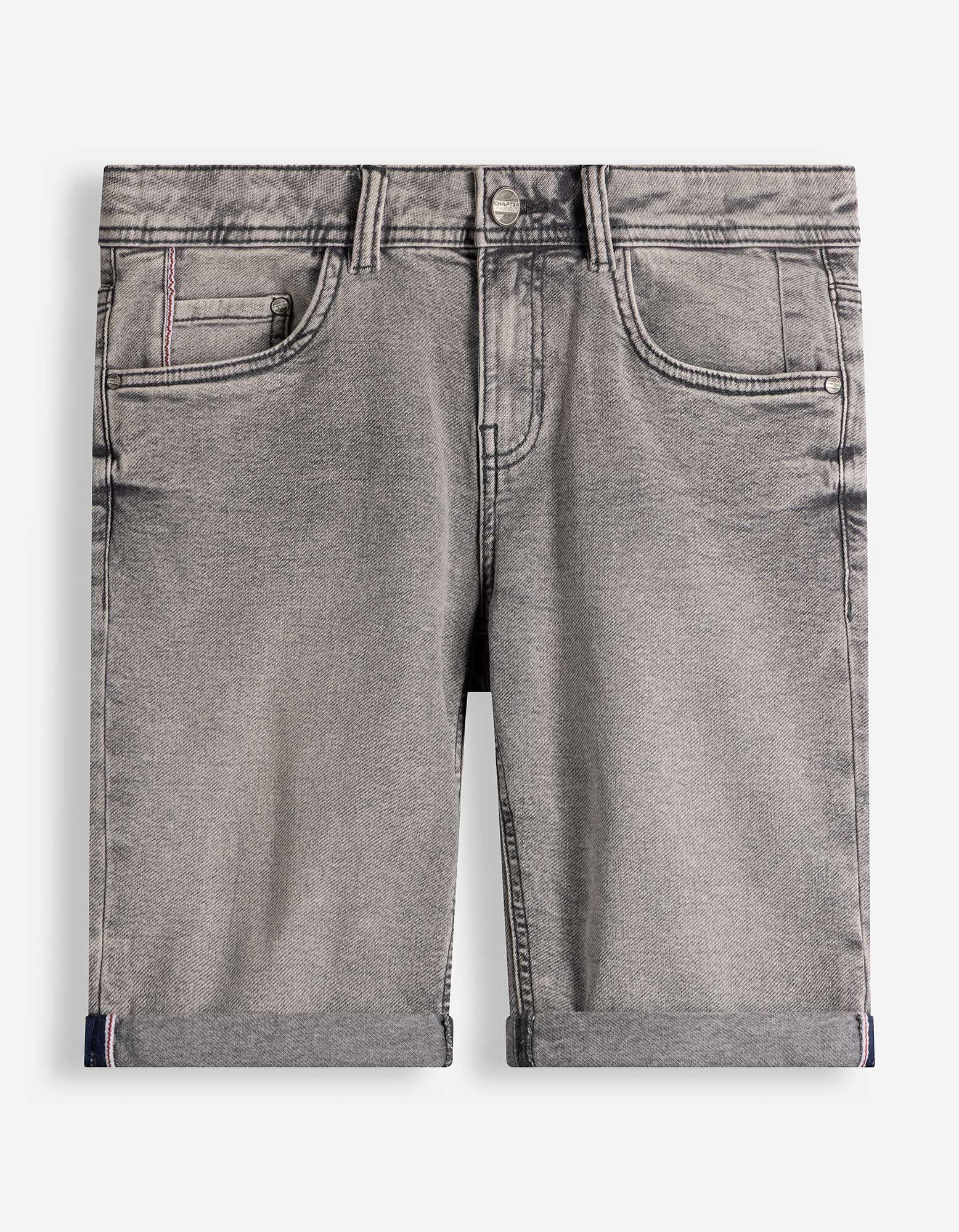 Short en jean - denim gris - Gris
