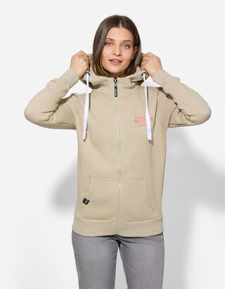 Sweatjacke - Print - hellgr&uuml;n