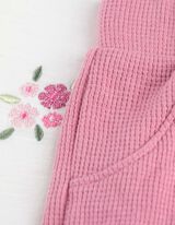 Set alcătuit din bluză și pantaloni - Structură gofrată - Alb