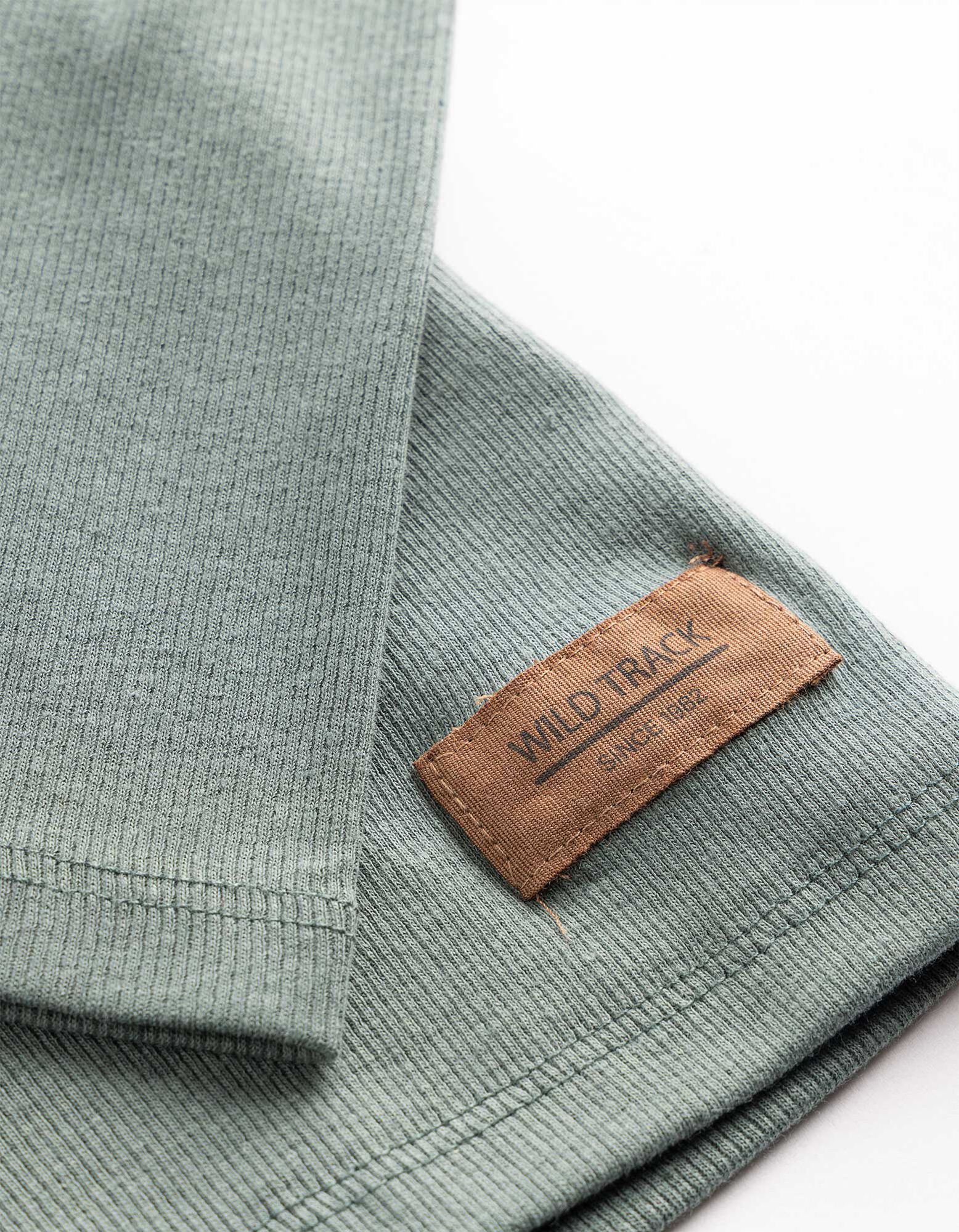 Langarmshirt - Feinripp - Dunkelgr&uuml;n