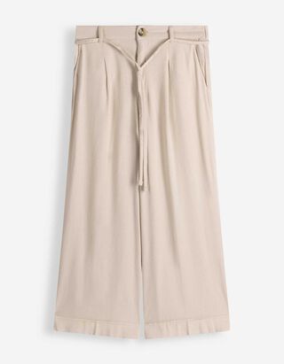 Kalhoty - Vzhled lnu - b&iacute;l&aacute;