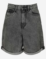 szorty dżinsowe - denim - szary