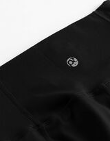 Leggings - Material respirabil - Negru