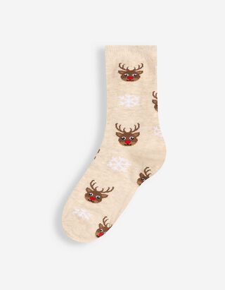 Sokken - patroon - Beige