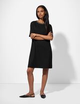 Jurk - Siersteentjes - zwart