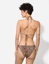 Bikiinitopp - Leopardimuster - pruun