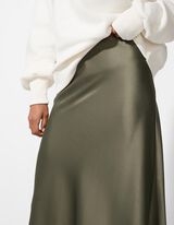 Gonna - Raso - verde scuro