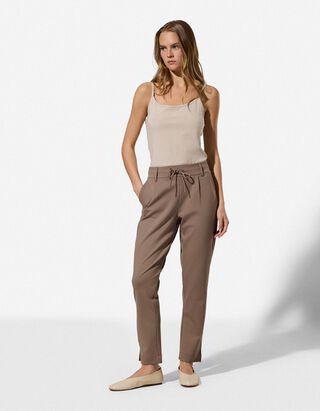 Broek - Regular fit - bruin