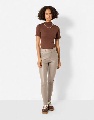 Hose - Skinny Fit - Braun