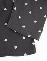 Pyžamový vrchný diel - Celoplošná potlač - tmavoseda