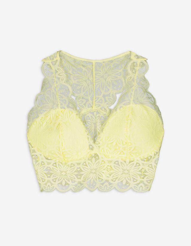 Bustier - Coppe imbottite - giallo chiaro