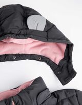 Dygsniuota striukė - Atstumia vandenį - tamsiai pilkas