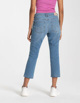 3/4 ilgio kelnės - Tampri dalis - melynas