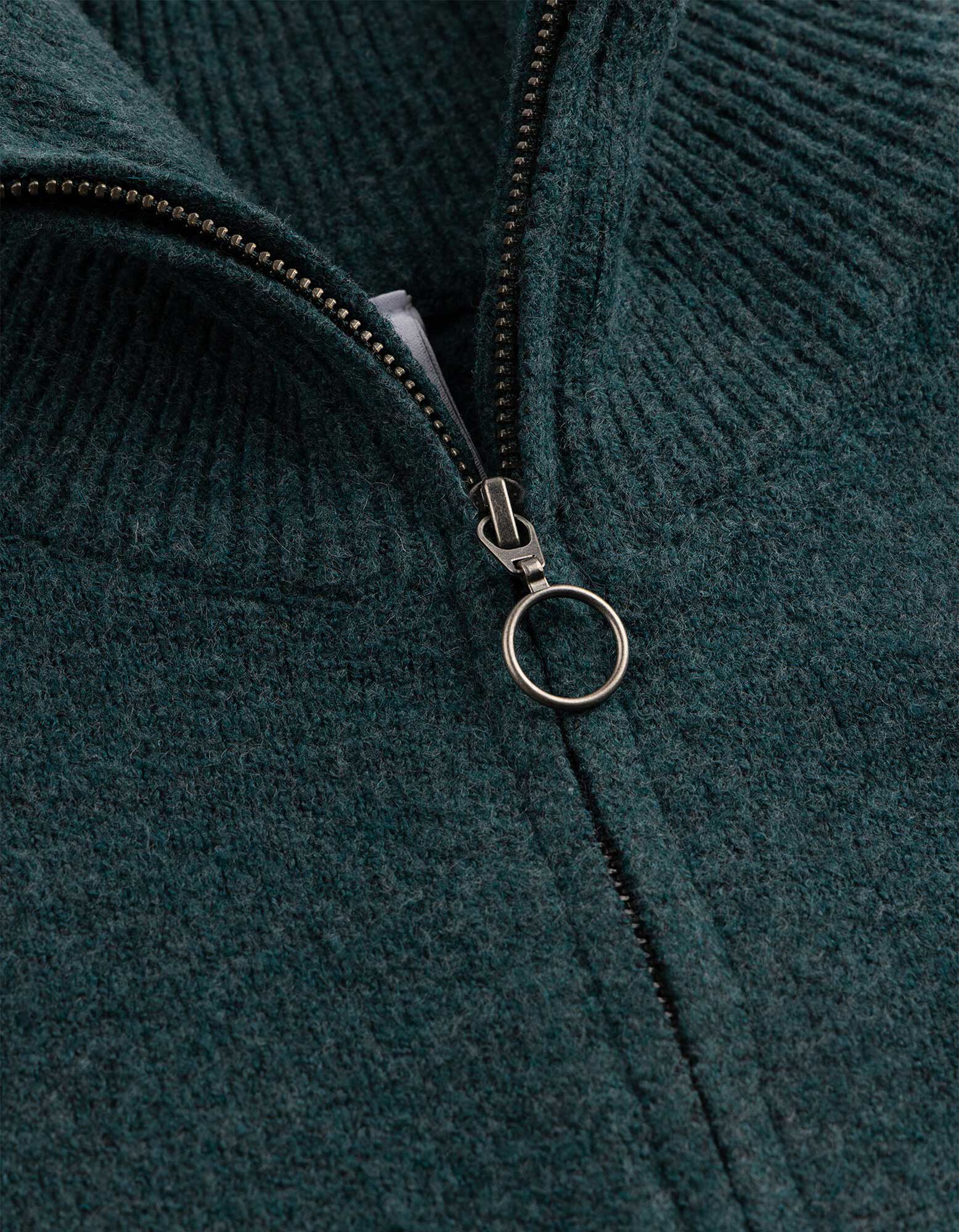 Stricktop - Rei&szlig;verschluss - Petrol