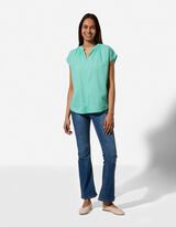 Halenkov&eacute; tričko - Jednobarevn&eacute; - zelena